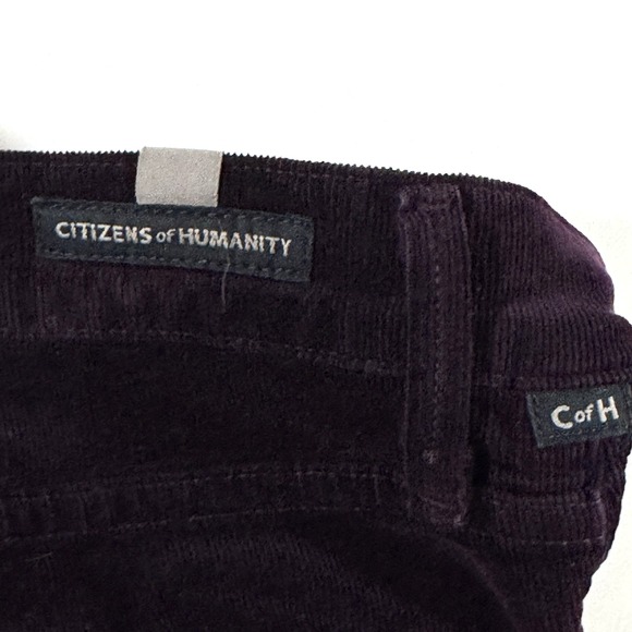 Citizens Of Humanity‎ COH Pants Women 27 Purple Corduroy Ankle High Rise Skinny - Picture 13 of 16
